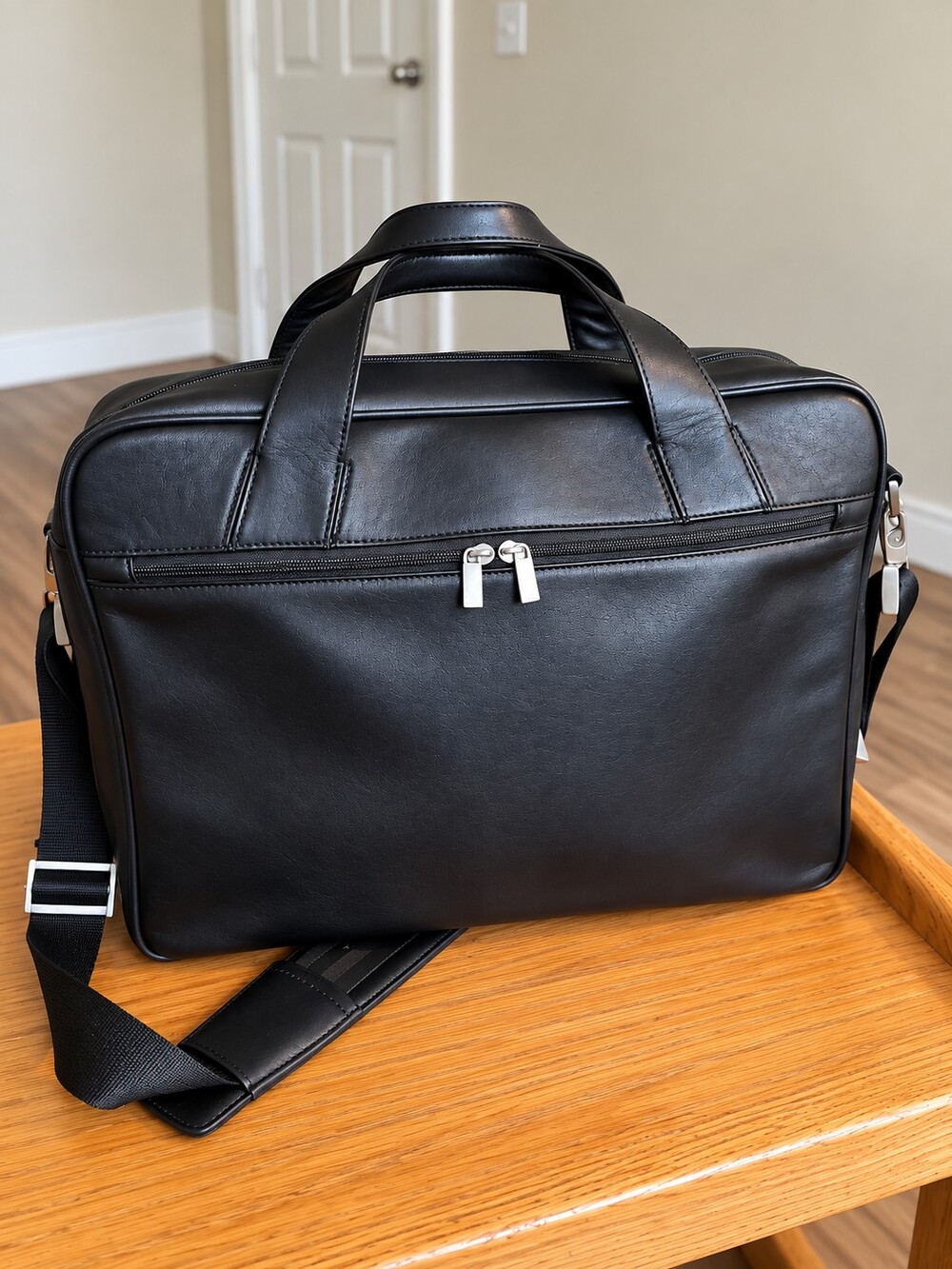 RARE•Porsche Design P'2700 Corporate Commuter Bag Black Leather Laptop/briefcase - Picture 9 of 16
